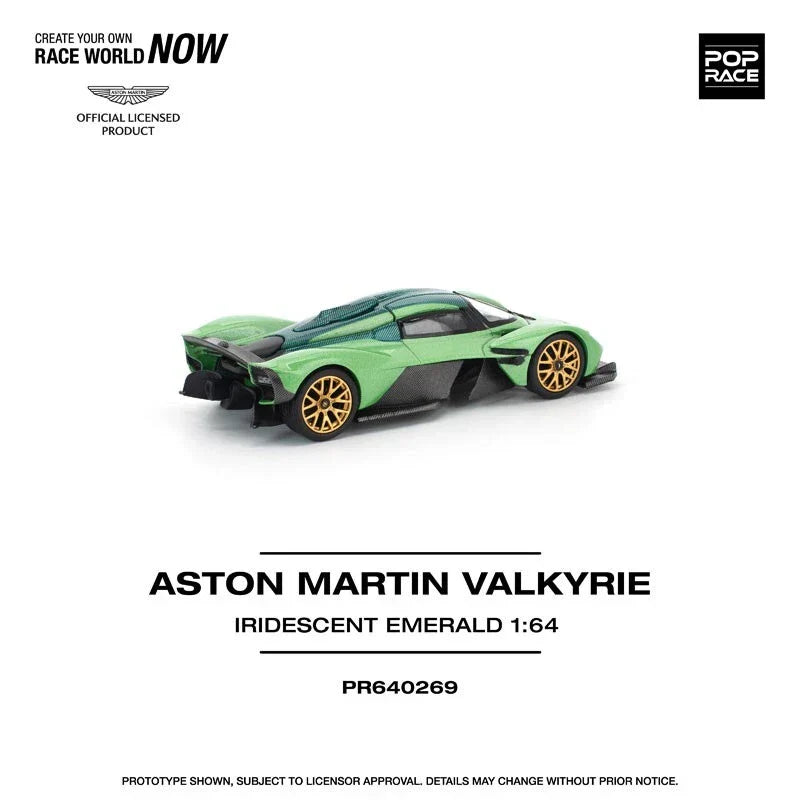 Aston Martin Valkyrie Iridescent Emerald 1/64 Miniature Car JAPAN OFFICIAL