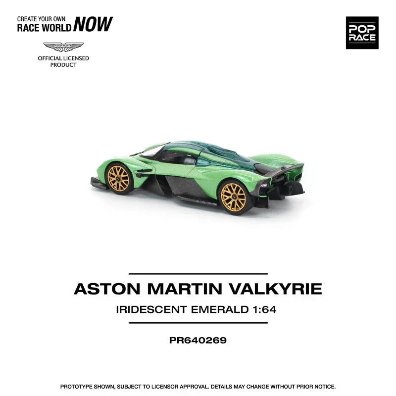 Aston Martin Valkyrie Iridescent Emerald 1/64 Miniature Car JAPAN OFFICIAL