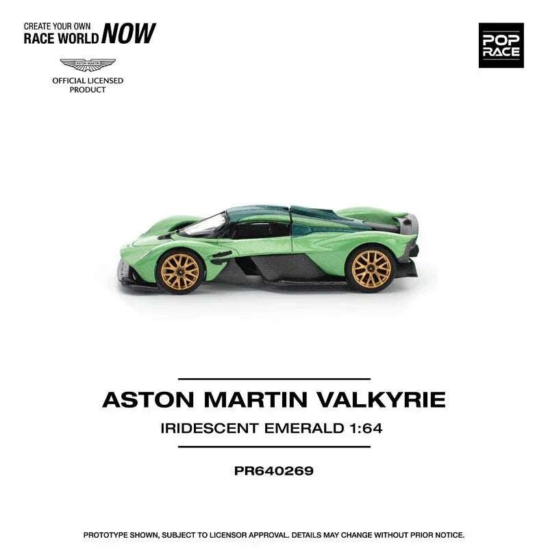 Aston Martin Valkyrie Iridescent Emerald 1/64 Miniature Car JAPAN OFFICIAL