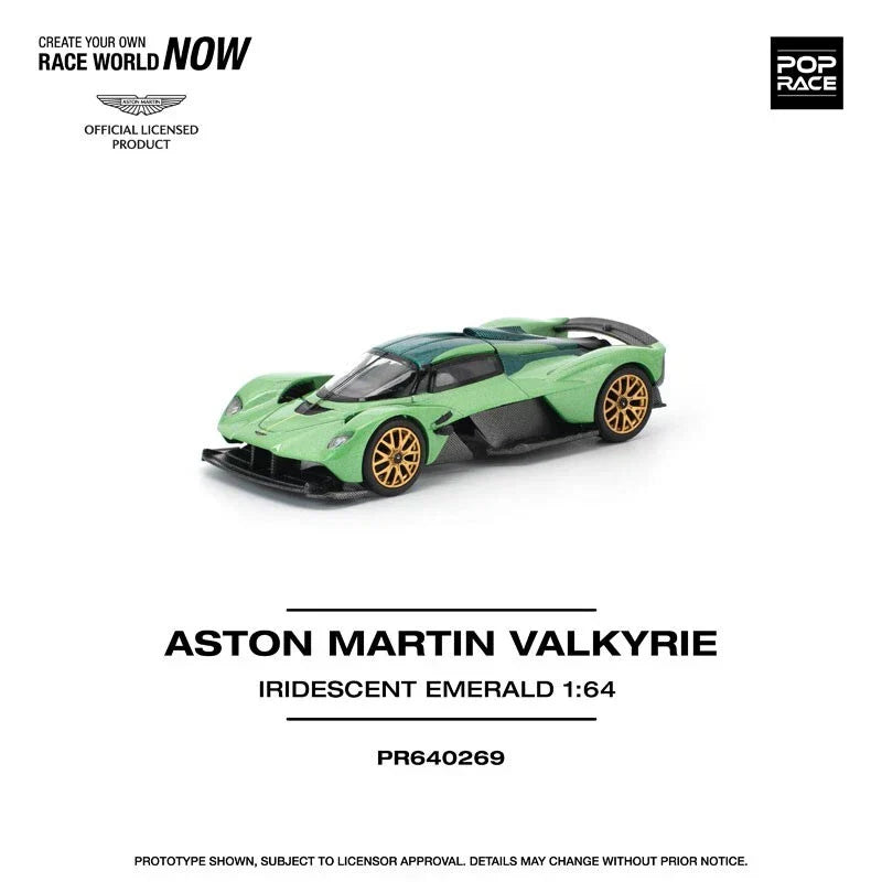 Aston Martin Valkyrie Iridescent Emerald 1/64 Miniature Car JAPAN OFFICIAL