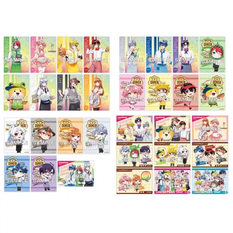 Colorful Peach Clear Card Collection Gum ColorPeach Diner Candy Toy TCG JAPAN