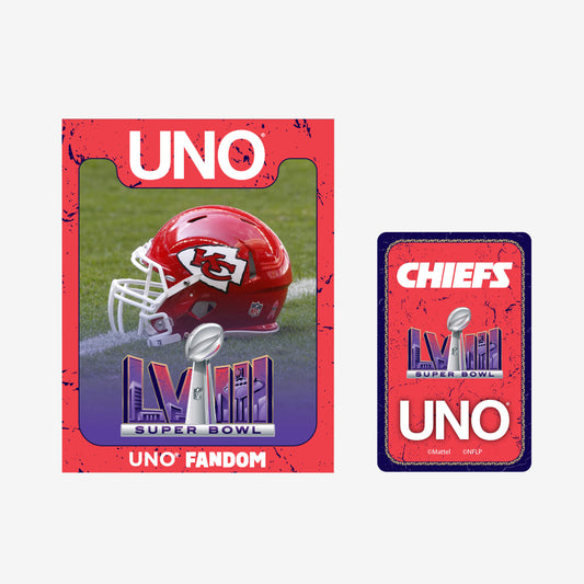UNO LVIII Super Bowl Card Game Kansas City Chiefs