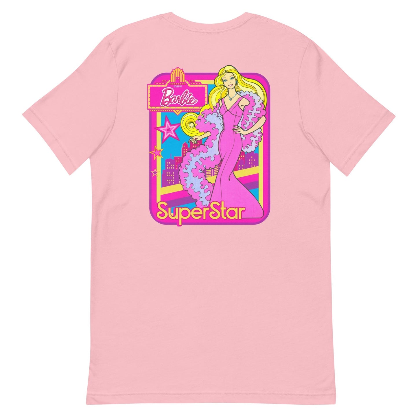 Barbie 1970's Superstar Logo Pink T-Shirt