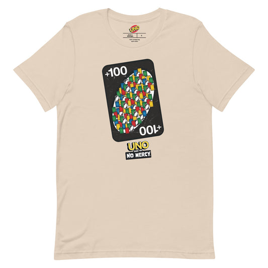 UNO +100 Card Cream T-Shirt