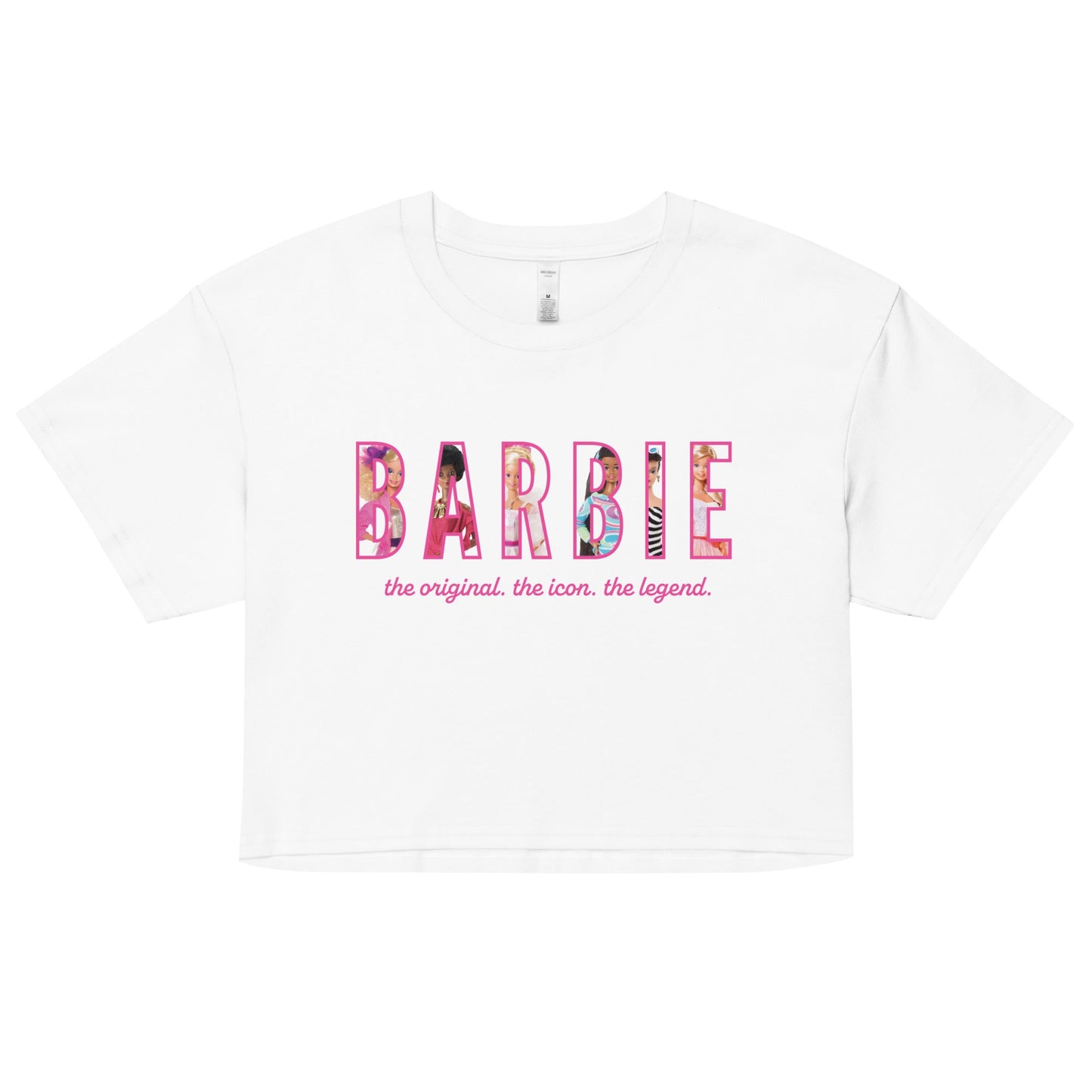 Barbie The Icon The Legend Crop Tee