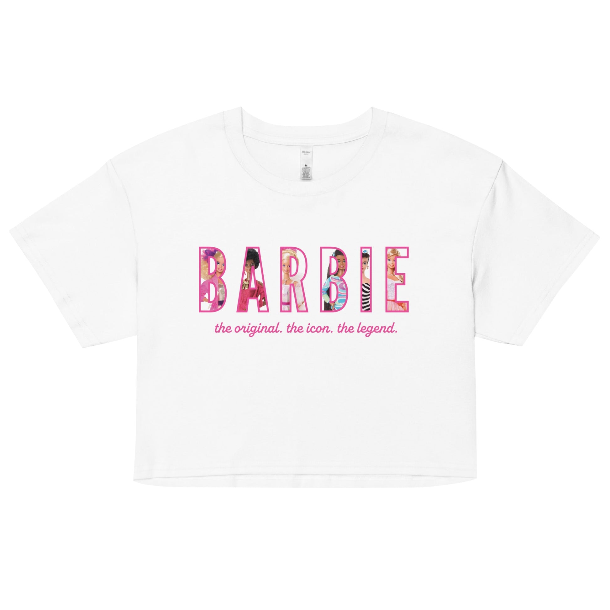 Barbie The Icon The Legend Crop Tee